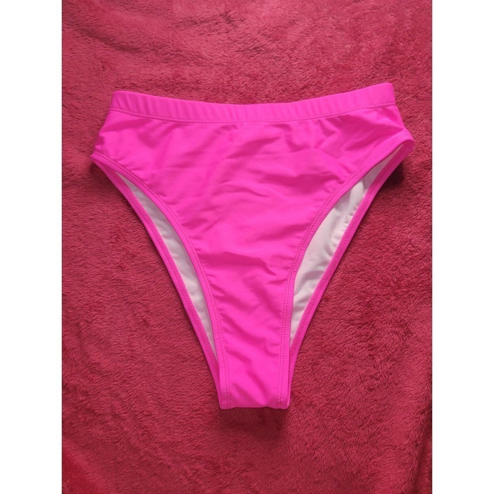 NWOT Bikini Bottoms, hot pink, cheeky, small